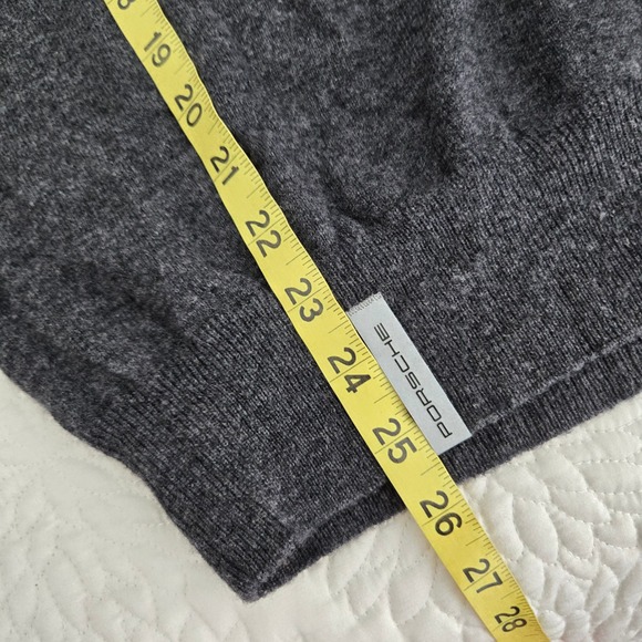 Porsche Gray Crew Neck Long Sleeve Sweater Menswear Casual XS - Picture 7 of 7